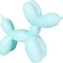 Balloon Dog Mini Art Animal Small Statue (Light Blue).