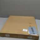 Acacia Wood Serving Tray with Metal Handles, 19.5x19.5in Food Drinks Tray for Coffee Table, Breakfast, Dinner & Bar, Natural Decorative Storage Tray for Ottoman, Kitchen