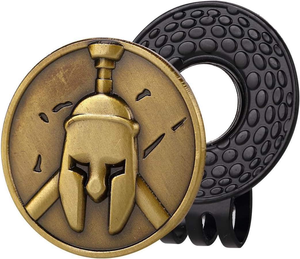 Golf Ball Marker with Hat Clip, Magnetic Golf Ball Marker, Premium Golf Accessories and Funny Golf Gifts for Man Woman and Children