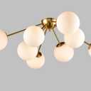 HOLKIRT Mid-Century Modern Sputnik Ceiling Light, Globe 8-Light
Semi Flush Mount Chandelier Fixture, Elegant Style, 8-Light Sputnik Design