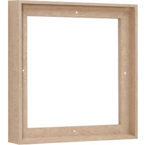 Pixy Canvas Floater Frame 16x16 for 1-1/2 (1.5) inch Deep Canvas Paintings/Canvas Prints/Wood Canvas Panels/Wall Art/Wall Decor/Home Decor/Artwork (Nordic White Oak, 16 x 16 inch, Square)
