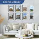 PEALSN 13x19 Picture Frame Set of 6, Display Pictures 11 x 17 with Mat or 13 x 19 without Mat for Wall Mounting Display, Poster Frames Collage for Wall Decor, Black.
