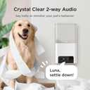 Petcube Bites 2 Lite Interactive WiFi Pet Monitoring Camera with Phone App and Treat Dispenser, 1080p HD Video, Night Vision, Two-Way Audio, Sound and Motion Alerts, Cat and Dog Monitor