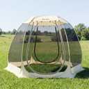 Lenotos Pop Up Screen House, 10'x10' Outdoor Screen Tent for Camping, Screened Gazebo with Mosquito Netting, Carry Bag