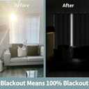 BGment Short 100% Blackout Curtains for Bedroom, Thermal Insulated Energy Efficiency Noise Reducing Grommet Curtains 54 Inch Length with Liner for Small Window 2 Panels Each 52 Inch Wide, Pure White