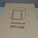 XXX-Large Extra Large Acrylic Display Case 17''x13''x13'' Transparent Shoe Display Case Sneaker Bag Organizer Clear Stackable Boot & Shoe Boxes Large Showcase for Helmet, Handbag, Figures Collectibles
