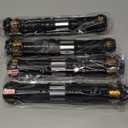 Cawiew 4 Pack Light up Sword Saber with FX Sound (on-Off Control) and Full Retractable Handle, 4 Colors LED Glow in The Dark Toy for Kids Adult