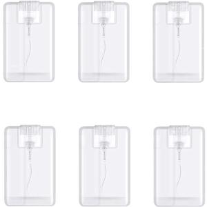 20 Packs 20ml Clear Plastic Perfume Spray Bottle Containers Refillable Perfume Spray Bottles Card Type Fine Mist Empty Container Moisturizing Water Box Makeup Sprayer for Skincare Water