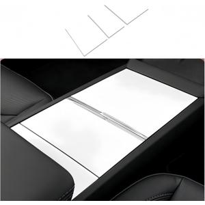 frani Center Console Wrap (White Edition) Designed for Tesla Model 3 Highland 2024-2026/Model Y Juniper 2025-2026,Tesla Center Console Cover for Model 3/Y Refresh