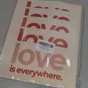 ShowDraven Valentine's Day Wall Art Prints Red Heart Love Posters Art Painting Unframed Romantic Posters for Valentines Wedding Home Room Gallery Decor, 8 x 10 inch Unframed