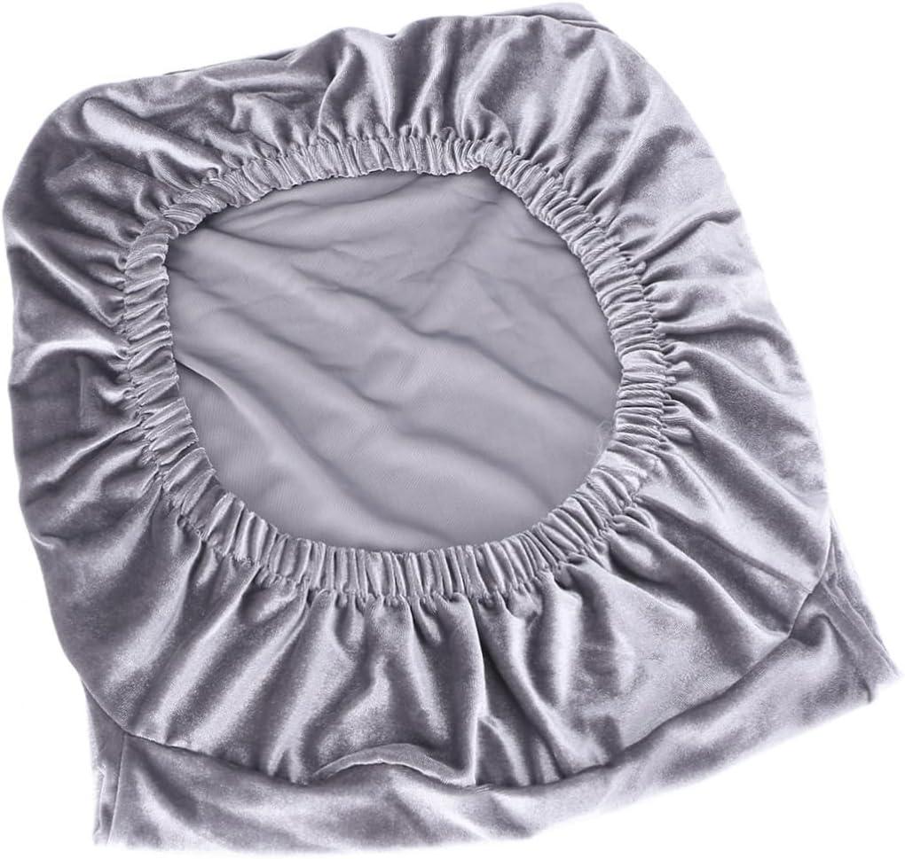 Mobestech Elastic Chair Cover Sleeve Removable Stretchy Protector for Dining Party Office Use Grey Spandex Slipcover for Chairs, Pack of 2