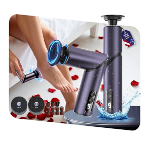 5-in-1 Professional Electric Callus Remover(Portable & Foldable), Removes 99.92% of Calluses in 3 Mins, Rechargeable Foot File Pedicure Kits with 10 & 40 Grit Pads for Soft Smooth Feet, Purple