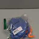 Breathable Mesh Anti Scratch Adjustable Cat Grooming Bag for Nail Trimming, Bathing - Polyester Soft Cat Washing Bag (Blue-Orange)