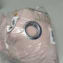 NICETOWN Blush Pink Linen Curtains for Kitchen, Thick Flax Small Window Treatments Semi Sheer Privacy Assured with Light Through for Cafe/Bathroom, W42 x L84, 2 Panels