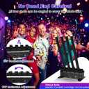 Professional Confetti Launcher Cannon Machine, 4-Shot Electric Confetti Machine with Remote/DMX Control & Adjustable Angle, Perfect Partner for Party, Wedding, DJ Nightclub, Stage, Christmas