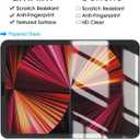 AmFilm 2-Pack PAPERed Glass Screen Protector compatible with iPad Pro 11, iPad Air 5/4 (2020/2022), Tempered Glass Screen Protector with a Paper-Matte Finish