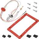 Upgraded SP20075 Pilot and Igniter Assembly Replacement Kit Compatible with Rheem, GE, Richmond Water Heater Pilot Assembly Natural Gas Water Heater Parts Including Burner Door Gasket