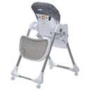 Safety 1st High Chairs for Babies and Toddlers, 3-In-1 Grow and Go with Tray and Adjustable Seat, Monolith