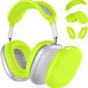 Silicone Case Cover for AirPods Max Headphones, Ear Pad Case Cover/Ear Cups Cover/Headband Cover for AirPods Max 2/1 (2026/2024/2020)(USB-C/Lightning), Accessories for Apple AirPods Max 2, Lime Green