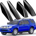 Car Roof Rack End Caps Fit For Toyota 4Runner 4WD N210 2003 2004 2005 2006 2007 2008 2009 Roof Rack Accessories Roof Rail End Cover Roof Luggage Rail Rack Protection Cover Shell Trim 4 Pcs Black