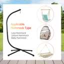 FDW Hammock Chair Stand, Outdoor Solid Steel Heavy Duty Construction for Hanging Hammock, Hanging Stand Max Load 400 LBS Air Porch Swing - 360 Degree Rotation