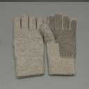 HOT SHOT Mens Ragg Wool Full Finger Gloves  Oatmeal, Insulated for Cold Outdoor Weather, One Size