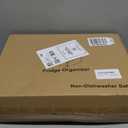 ZIJUND 14 Pack Fridge Organizer, Stackable Refrigerator Organizer Bins with Lids, BPAFree Fridge Organizers and Storage Containers for Fruit, Vegetable, Food, Drinks, Cereals, Clear