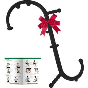 Shrdaepe Massage Trigger Point Cane, Muscle Release Tool Self Massage Hook Cane, Handheld Back, Neck, Shoulder, Leg and Feet Massager Rod, Body Deep Tissue Gifts for Men & Women, Black