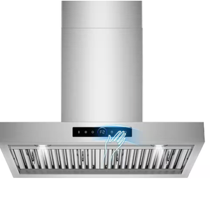 29.76 in. 900 CFM Ducted Wall Mount Range Hood Stainless Steel with Gesture Sensing & Touch Control
