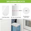 8 Gallon 330 Counts Unscented Medium Trash Bags,Fit 7,8,9,10 Gal Garbage Bags by Teivio, 30 Liter Thick Bathroom Can Bin Liners,Plastic Bags for Home Office Kitchen, Clear