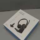 TECKNET Wireless Headset, 5.3 ENC Bluetooth Headset with Microphone, Computer Headset Rechargeable, USB Dongle, Charging Base, On-Ear Headphones for Trucker/Remote Work/Call Center (Black)