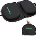 Small Travel Seat Cushion,Gel Memory Foam Seat Cushion,Supportive Butt Pillow,Portable and Foldable for Long Sitting Hours on Stadium Airplane Car Seat