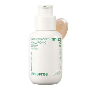 innisfree Green Tea Seed Hyaluronic Serum with Panthenol and Niacinamide, Korean Face Serum for Hydration and Glow 