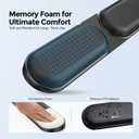 AboveTEK Keyboard Wrist Rest Adjustable Angle & 25-Inch Length, Foldable Ergonomic Memory Foam Support for Computer, Laptop & Gaming Non-Slip, Relieves Forearm & Elbow Pain for Typing & Mouse Use