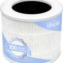 LEVOIT Core Mini-P Replacement Filter, Genuine Core Mini-RF Air Purifier Filters, Supports HEPA Sleep Mode, High-Efficiency Activated Carbon for Removal of Smoke, Odor, Allergens, Pollen, 1 Pack,White