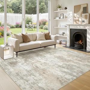 9x12 Area Rugs for Living Room Light Tea Green Creamy Grey