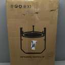 ZCMHAXJ Foldable Mini Trampoline, 40"/48" Rebounder Trampoline for Adults & Kids, 450lbs Capacity with U-Shaped Adjustable Bar, Indoor Fitness Workout Exercise Equipment