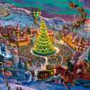 Santas Nordpol: Puzzle Zac Kinkade 1000 Teile