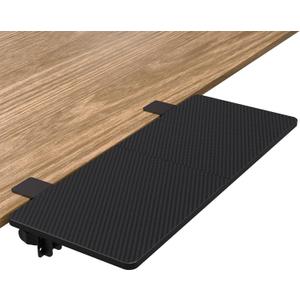 Suptek Clamp-on 9.5 x 23.6 inch Desk Extender, Wrist Support, Foldable Keyboard Tray Platform, Suitable for Office Desks, Carbon Fiber, DSF3L