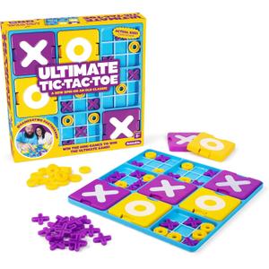 Ultimate Tic Tac Toe by Relatable, Exciting Board Games for Easter Family Gatherings, Great Games for Kids, Includes 1 Board, 41 Mini X's, 40 Mini O's, 5 Large X's, 5 Large O's  Easter Basket Gift