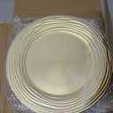 13 Inch Round Charger Plates, Set of 6, Dinner Chargers Bulk Wedding (Gold)