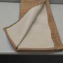 Runner Rug  Boho 2x6 ft Hallway Runner Rug Washable Non-Slip Cotton Entryway Rug with Rubber Backing, Taupe Brown, Machine Washable, Durable Hand-Woven Design for Home & Kitchen