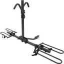 Rockland 2-Bike Hitch Mount Platform Rack, Foldable Bicycle Carrier for Cars SUVs Trucks Vans, 80 lbs Capacity, Fits up to 2.5" Fat Tire Width and 58" Wheelbase