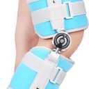 Kids Hinged Knee Brace Children Toddler Knee Immobilizer with Side Stabilizers Pediatric Medical ROM Post Op Knee Brace for Knee Pain Arthritis ACL PCL MCL Meniscus Tear Injuries (Large)