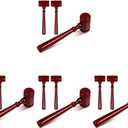 Totority Mini Wooden Judge Gavel 4.33 Inch Small Court Hammer Toy for Kids Role Play Educational Legal Cosplay and Home Decoration