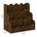 NACHES 3-Tier Montessori Kids Bookshelf Display Rack Small Rustic Brown