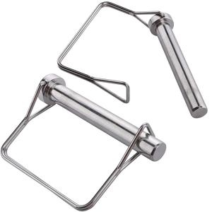 2 Pcs Large Safety Coupler Pin 1/2" x 3.54"(12.6mm x 90mm), Full Marine Grade 316 Stainless Steel Heavy Duty Shaft Locking Pin