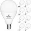 hansang E12 LED Ceiling Fan Light Bulbs 60 watt Equivalent, E12 Candelabra Base led Bulbs Warm White 2700K,A15 Small Base LED Light Bulbs for Ceiling Fan,600LM,Non-Dimmable, 8 Pack