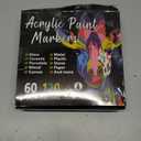 120 Colors Acrylic Paint Markers, 60 Pack Dual tips Acrylic Paint Pens for Rock Painting, Canvas, Wood, Glass, Ceramic, Fabric, Plastic, Egg & Scrapbook. Soft Brush Tips Paint Pens and Paint Markers