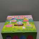 LEASEN [ 12 Surprise Golden Eggs ] 500 Pack Plastic Easter Eggs Bulks, 2.3 Inch Empty Easter Eggs, Bright Colors Plastic Eggs Fillable for Easter Hunt, Basket Stuffers Fillers, Easter Party Favor